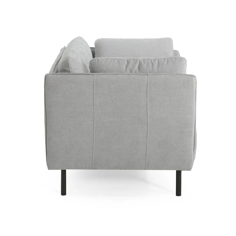 Wide Faux Leather Lounge Chair with Metal Legs