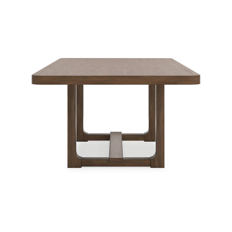 Extendable Farmhouse Dining Table, 84 to 108 Inches, Light Brown
