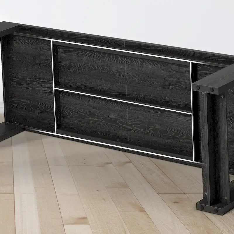 87-Inch Extra Long Dining Table for 6-8, Natural Wood Finish