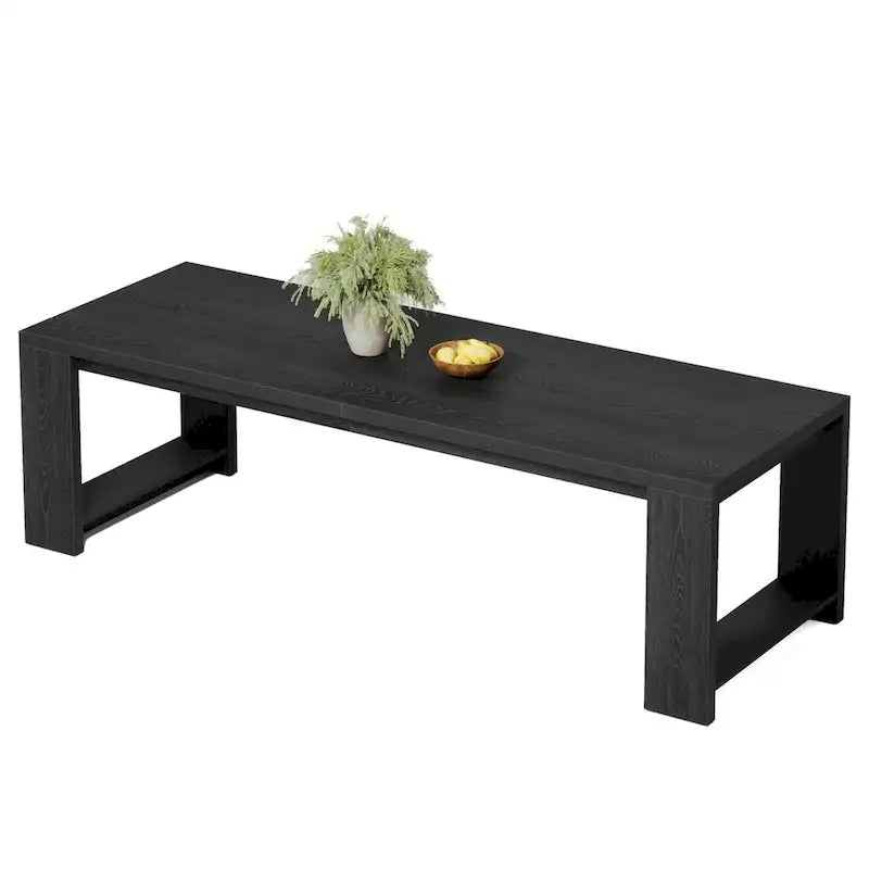 87-Inch Extra Long Dining Table for 6-8, Natural Wood Finish