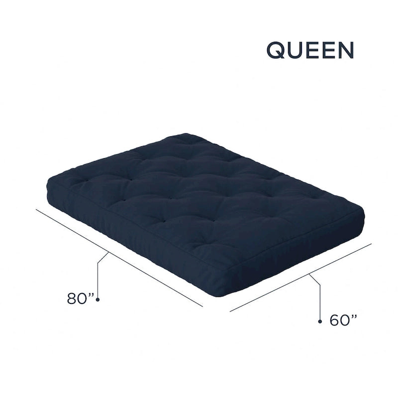 Futon Sofa Bed with Wood Frame and Gel Memory Foam Mattress