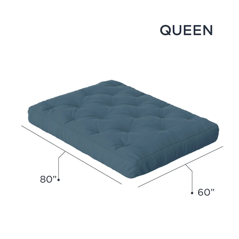 Futon Sofa Bed with Wood Frame and Gel Memory Foam Mattress