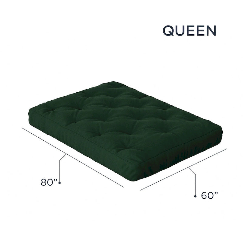Futon Sofa Bed with Wood Frame and Gel Memory Foam Mattress