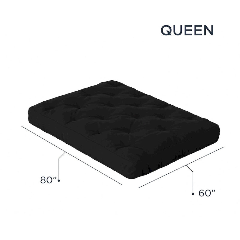 Futon Sofa Bed with Wood Frame and Gel Memory Foam Mattress