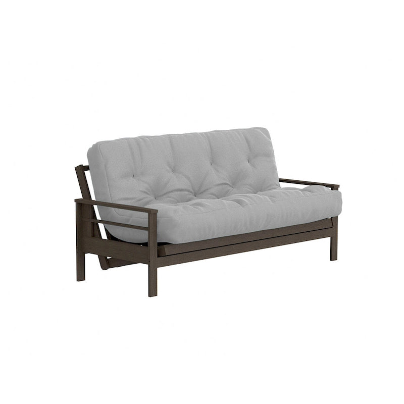 Futon Sofa Bed with Wood Frame and Gel Memory Foam Mattress
