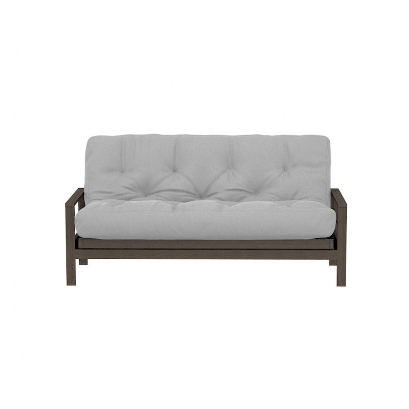Futon Sofa Bed with Wood Frame and Gel Memory Foam Mattress