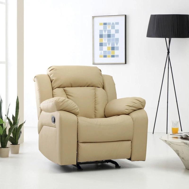 Copper Grove Sorgenfri Faux Leather Rocker Recliner Chair
