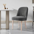Water and Stain Resistant Upholstered Side Chair with Solid Wood Frame