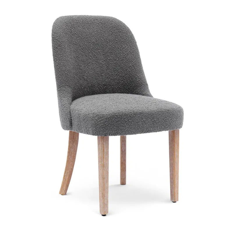 Water and Stain Resistant Upholstered Side Chair with Solid Wood Frame
