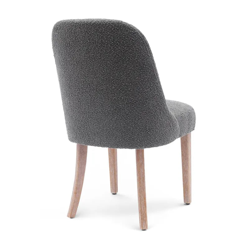 Water and Stain Resistant Upholstered Side Chair with Solid Wood Frame