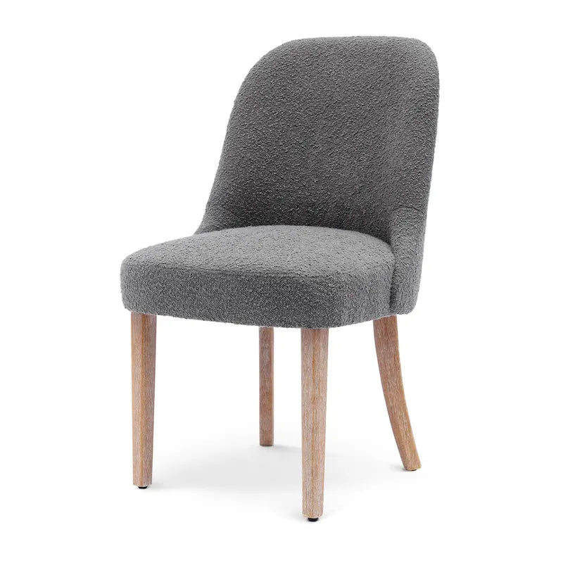 Water and Stain Resistant Upholstered Side Chair with Solid Wood Frame