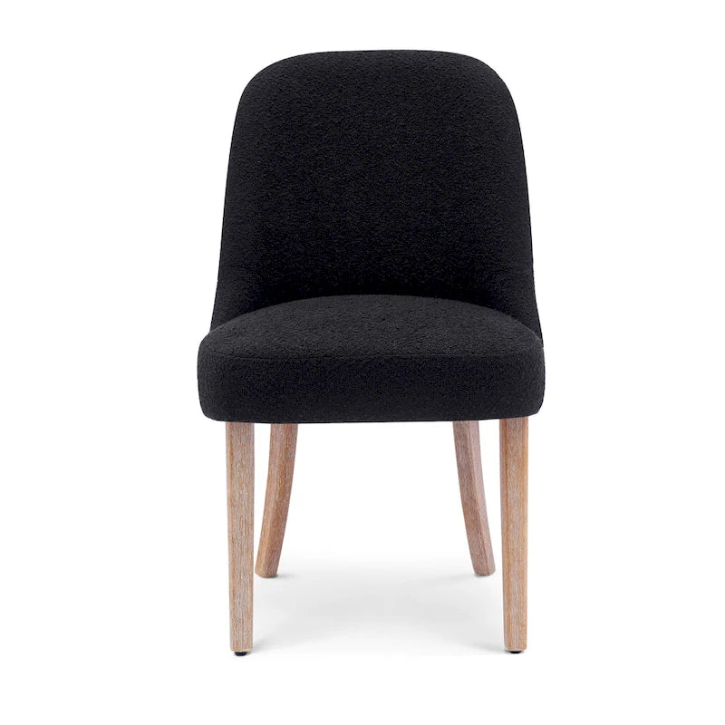 Water and Stain Resistant Upholstered Side Chair with Solid Wood Frame