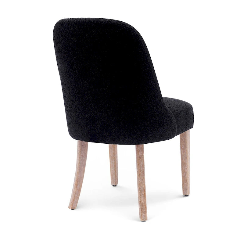 Water and Stain Resistant Upholstered Side Chair with Solid Wood Frame