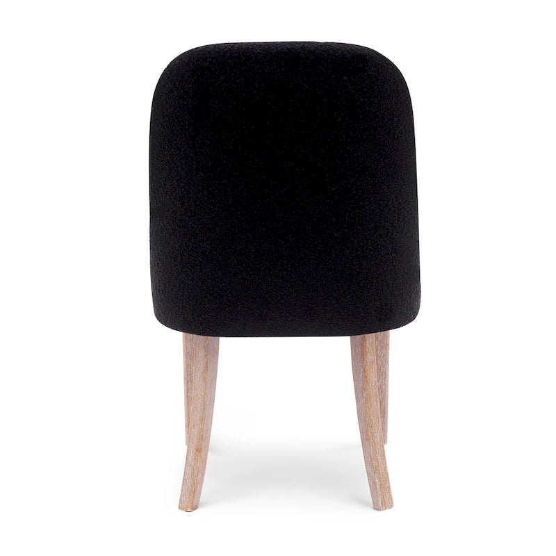 Water and Stain Resistant Upholstered Side Chair with Solid Wood Frame