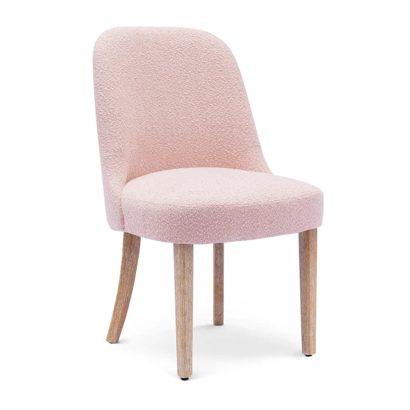 Water and Stain Resistant Upholstered Side Chair with Solid Wood Frame