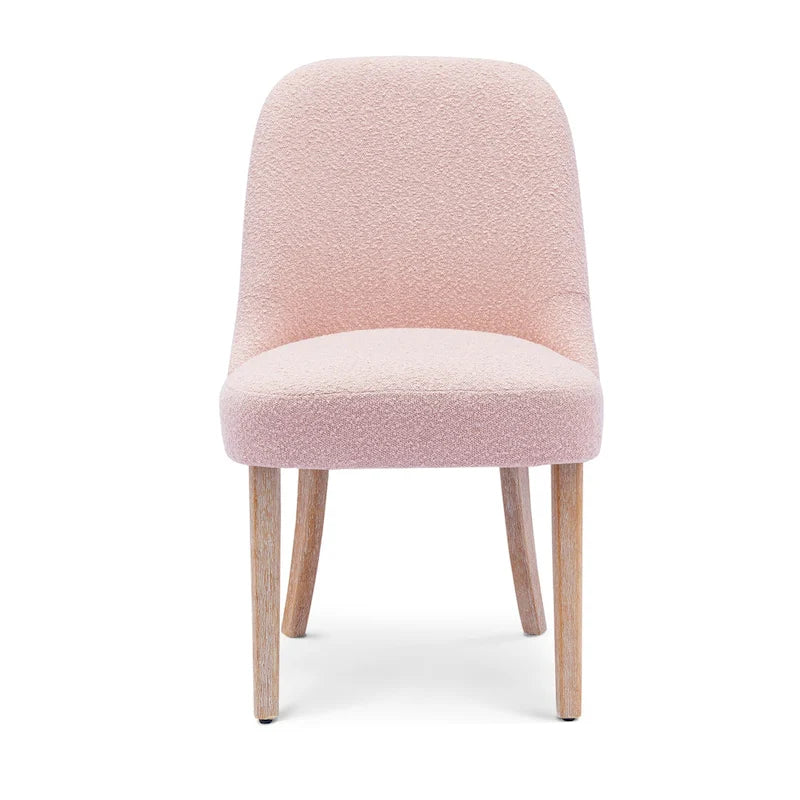 Water and Stain Resistant Upholstered Side Chair with Solid Wood Frame