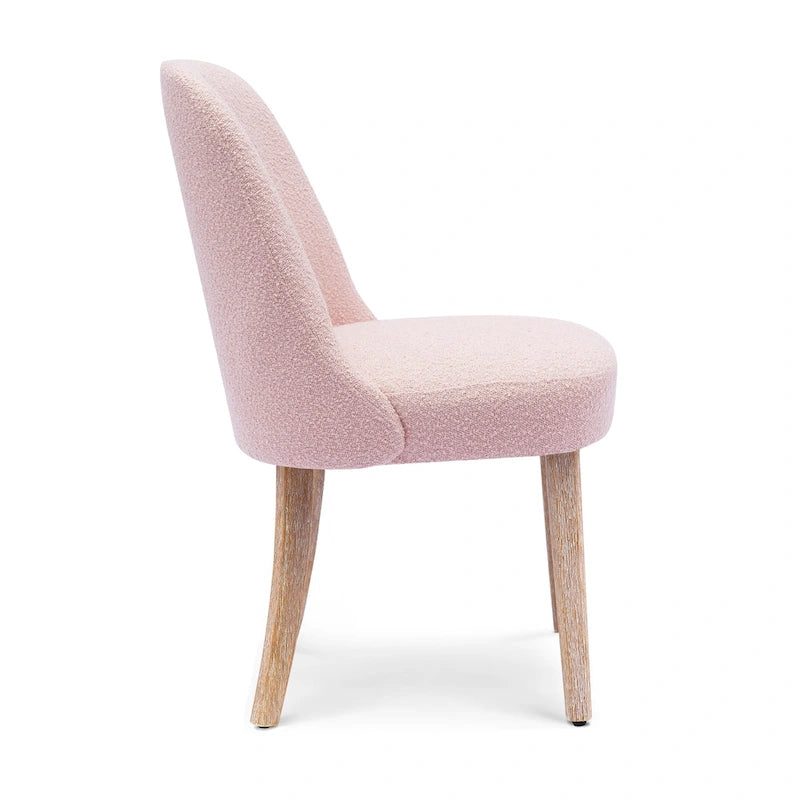 Water and Stain Resistant Upholstered Side Chair with Solid Wood Frame