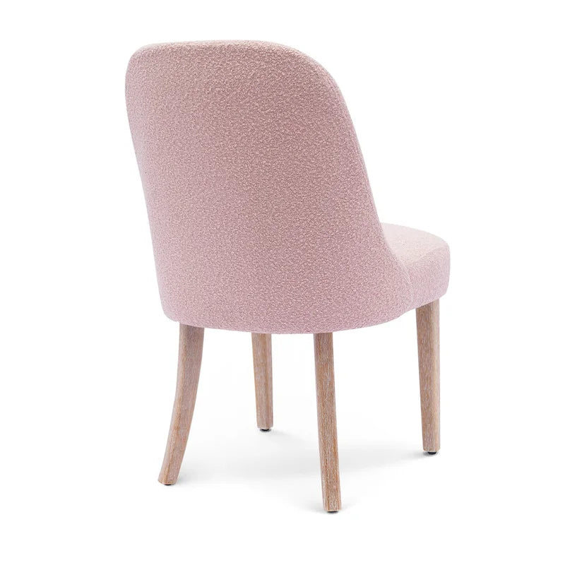 Water and Stain Resistant Upholstered Side Chair with Solid Wood Frame