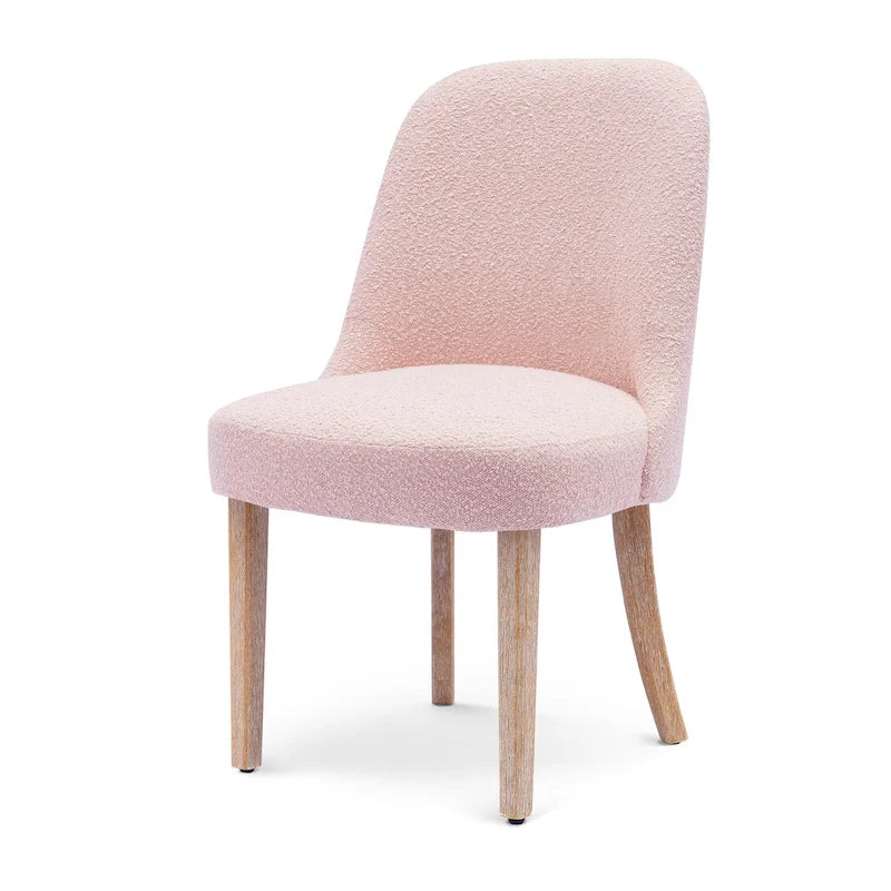 Water and Stain Resistant Upholstered Side Chair with Solid Wood Frame