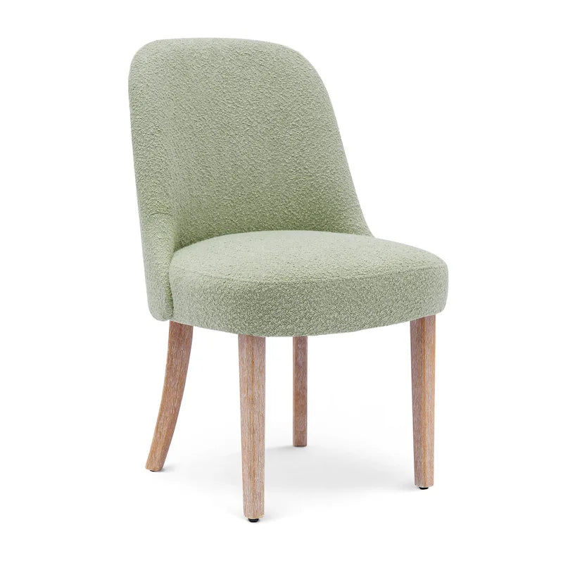 Water and Stain Resistant Upholstered Side Chair with Solid Wood Frame