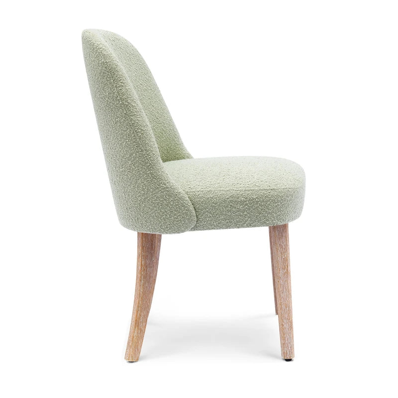 Water and Stain Resistant Upholstered Side Chair with Solid Wood Frame