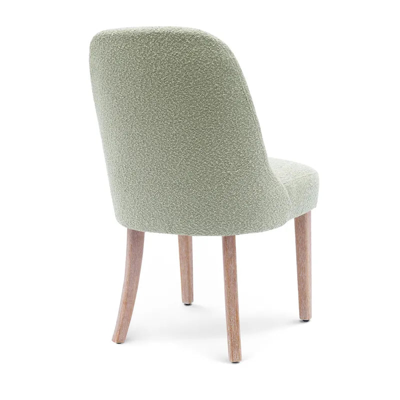 Water and Stain Resistant Upholstered Side Chair with Solid Wood Frame