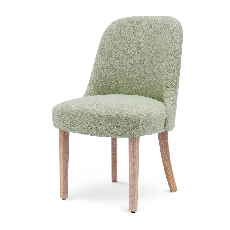 Water and Stain Resistant Upholstered Side Chair with Solid Wood Frame