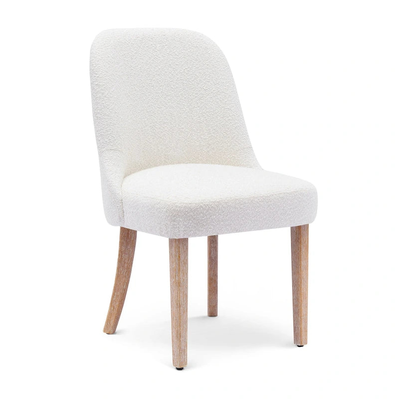 Water and Stain Resistant Upholstered Side Chair with Solid Wood Frame