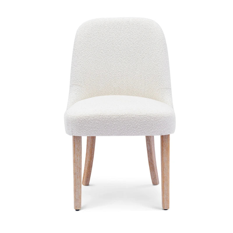 Water and Stain Resistant Upholstered Side Chair with Solid Wood Frame