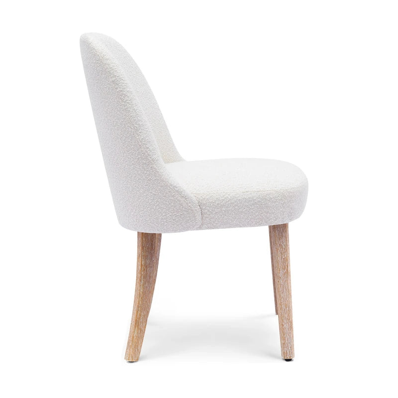 Water and Stain Resistant Upholstered Side Chair with Solid Wood Frame