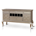 60-Inch Glam Wood Buffet Sideboard with Moroccan Accents