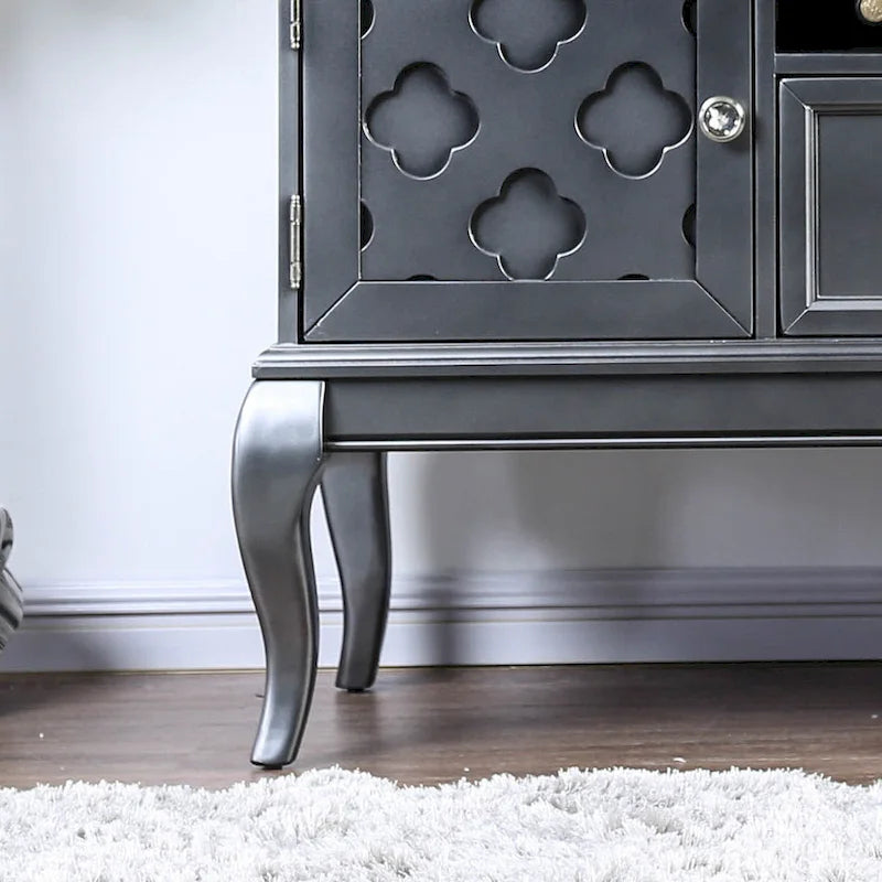 60-Inch Glam Wood Buffet Sideboard with Moroccan Accents