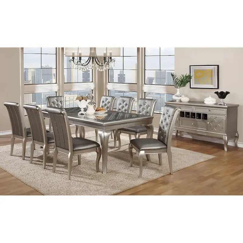 60-Inch Glam Wood Buffet Sideboard with Moroccan Accents