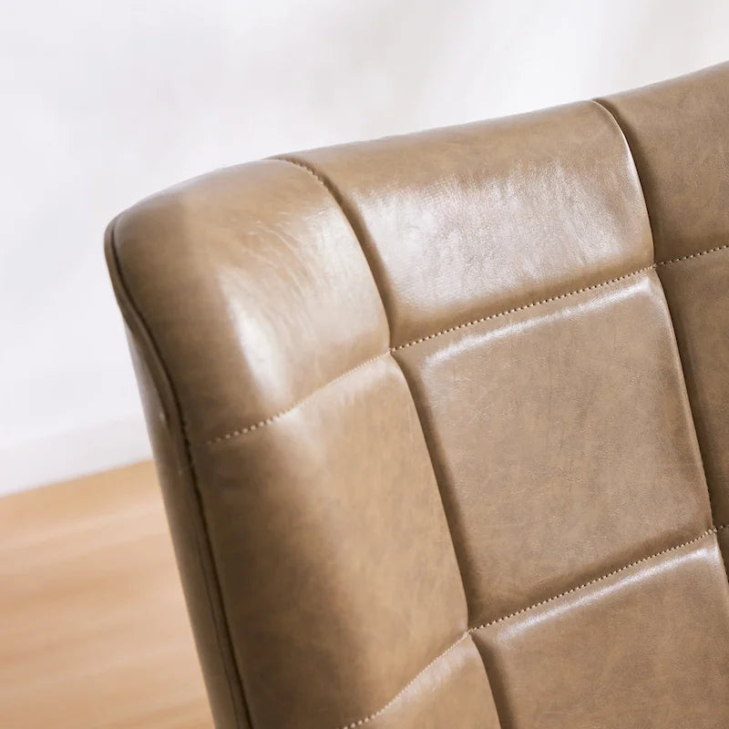 High-Back Tufted Wingback Accent Chair, Cream, Brown or Taupe