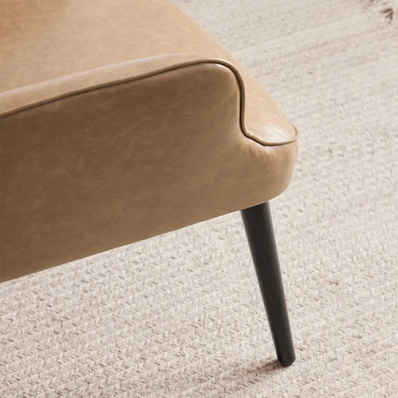 High-Back Tufted Wingback Accent Chair, Cream, Brown or Taupe