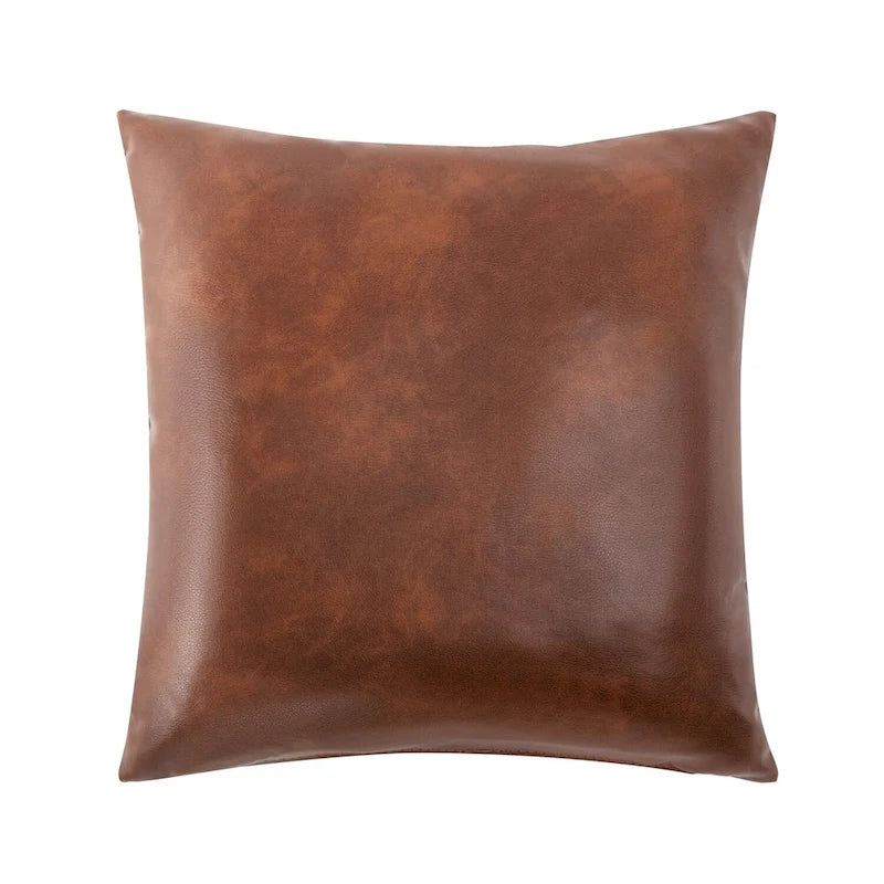 High-Back Faux Leather Accent Chair with Wood Frame, Multiple Colors