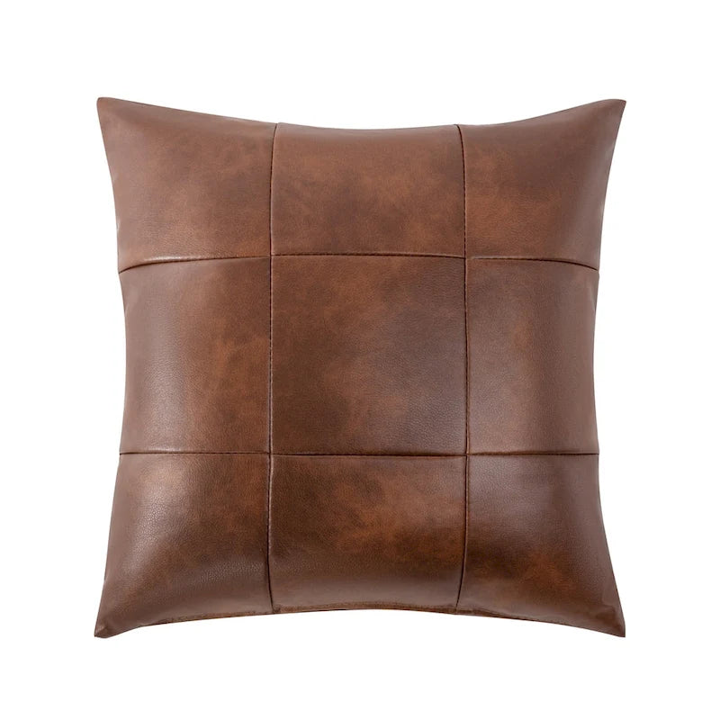High-Back Faux Leather Accent Chair with Wood Frame, Multiple Colors