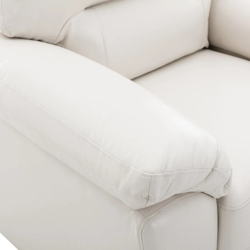 High-Back Faux Leather Accent Chair with Wood Frame, Multiple Colors