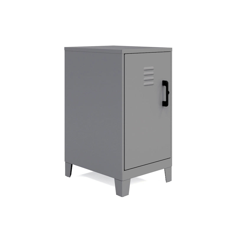 2-Shelf Steel Mini Storage Locker Cabinet, Fully Assembled