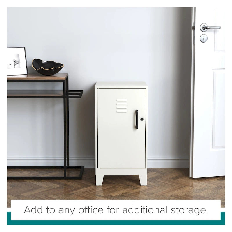 2-Shelf Steel Mini Storage Locker Cabinet, Fully Assembled