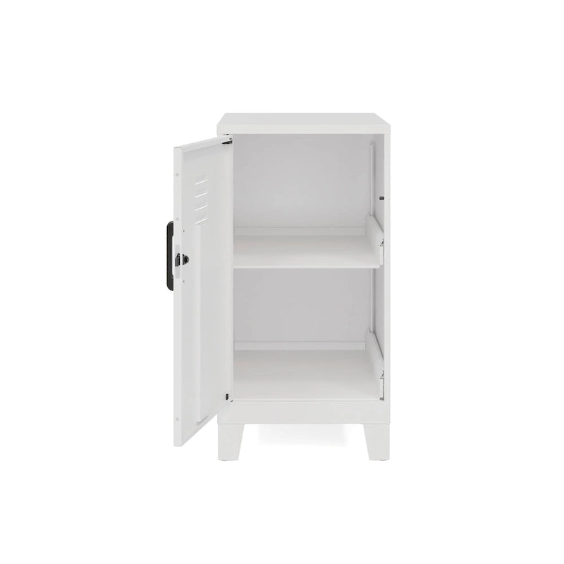 2-Shelf Steel Mini Storage Locker Cabinet, Fully Assembled