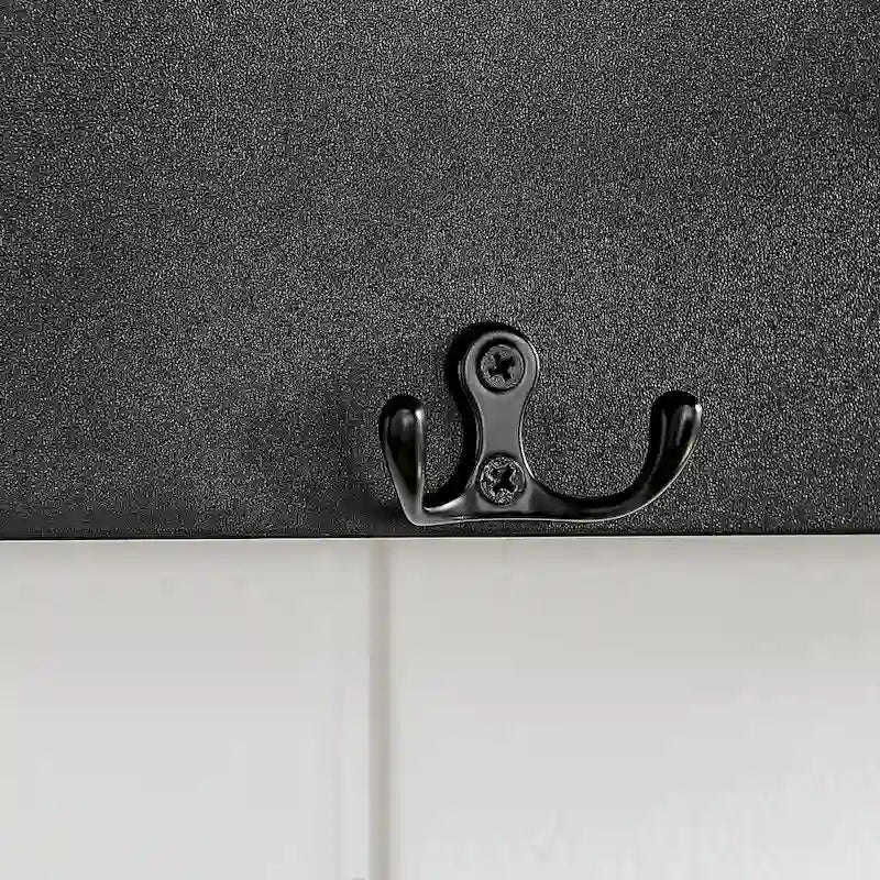 Wall-Mounted Coat Rack with Floating Shelf and 4 Hooks