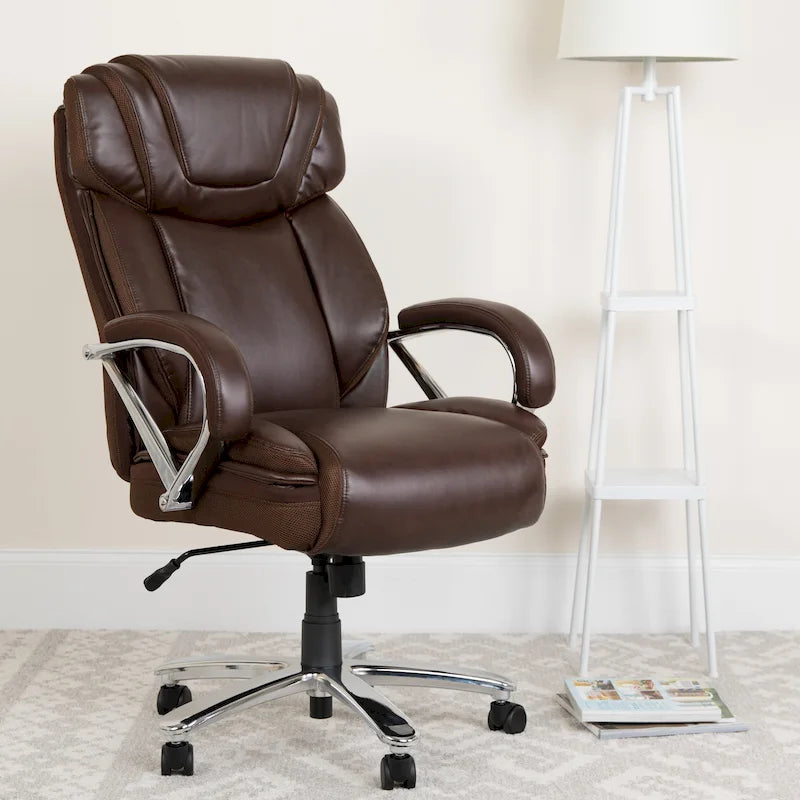 High-Back Ergonomic Office Chair, 500 lb Capacity with Headrest