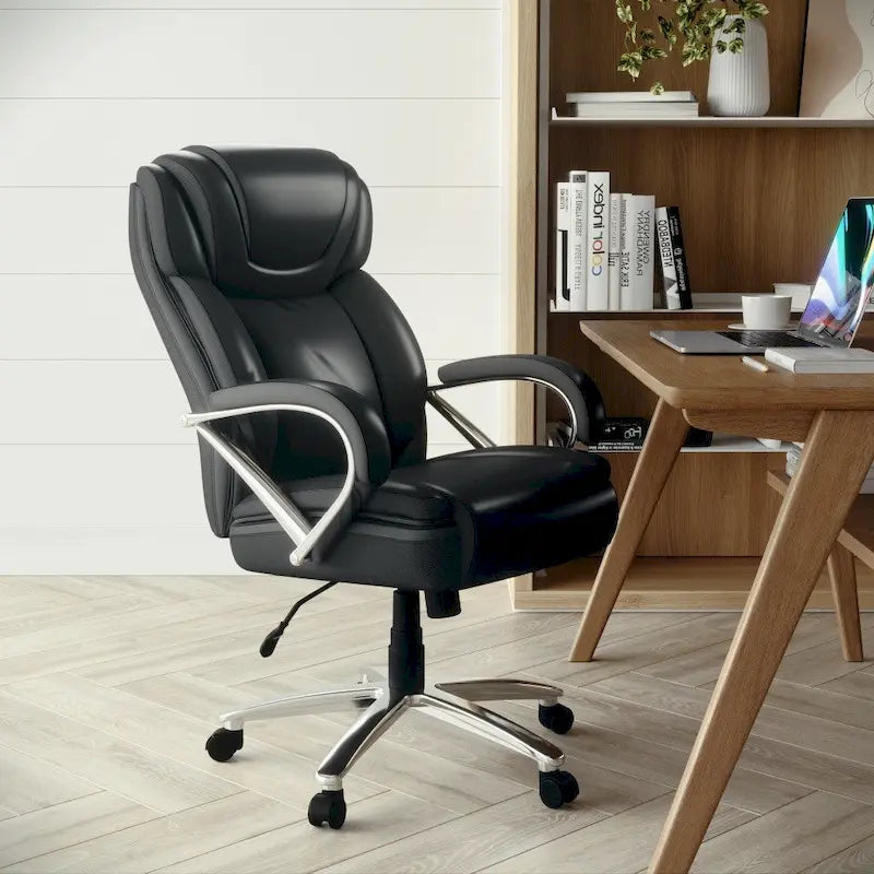 High-Back Ergonomic Office Chair, 500 lb Capacity with Headrest
