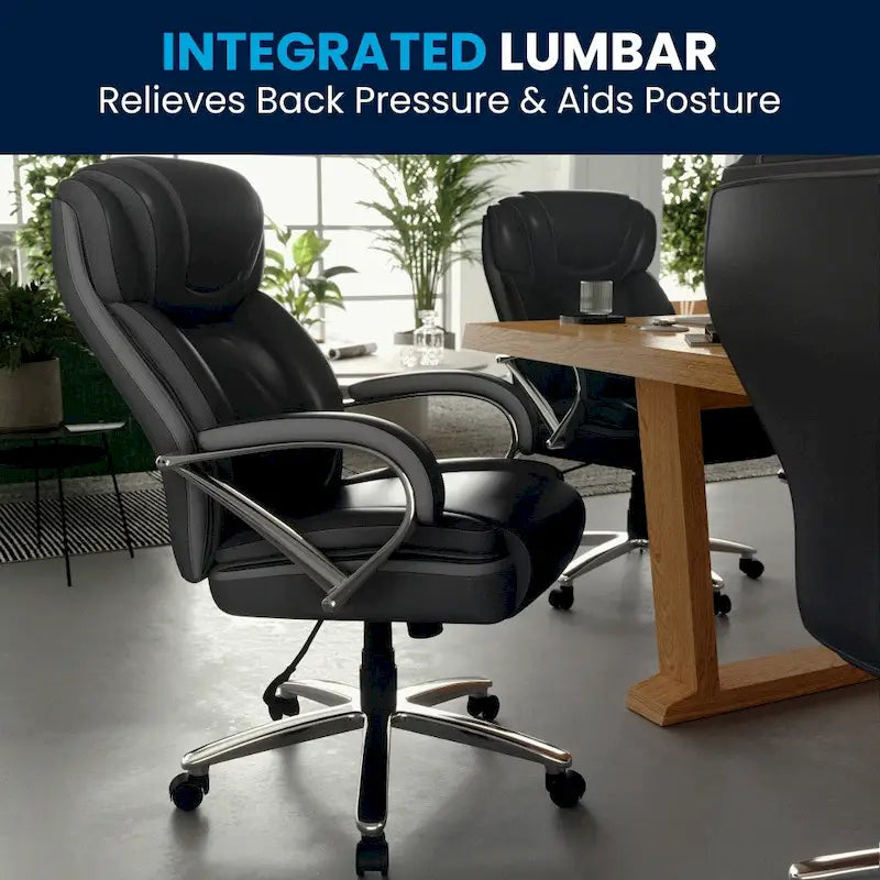 High-Back Ergonomic Office Chair, 500 lb Capacity with Headrest