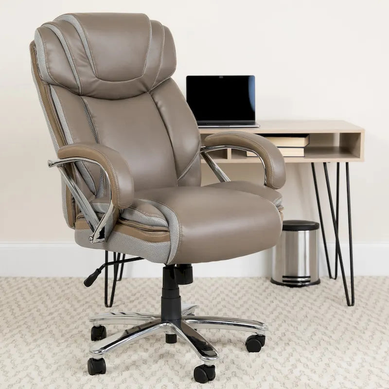 High-Back Ergonomic Office Chair, 500 lb Capacity with Headrest