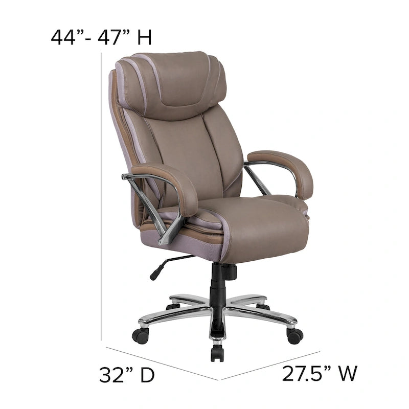 High-Back Ergonomic Office Chair, 500 lb Capacity with Headrest