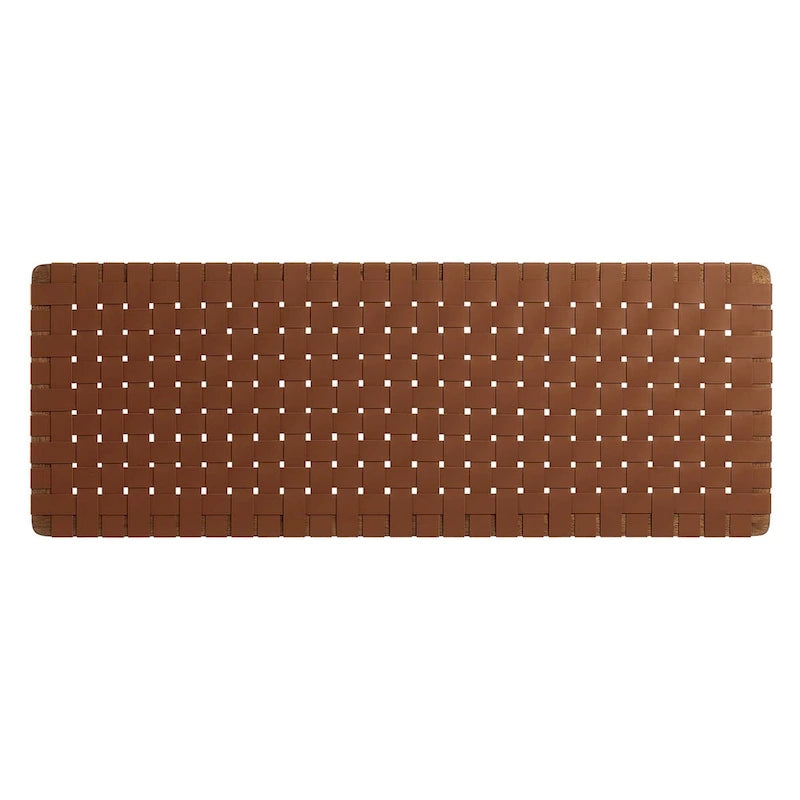 Adjustable Woven Vegan Leather Headboard, Twin to King, Multiple Colors
