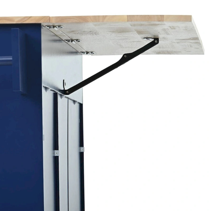 Rolling Kitchen Island with Drop Leaf, 3 Drawers and Solid Wood Top, Multiple Colors