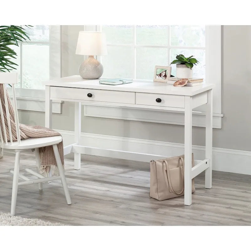 2-Drawer Writing Desk in Raven Oak Finish